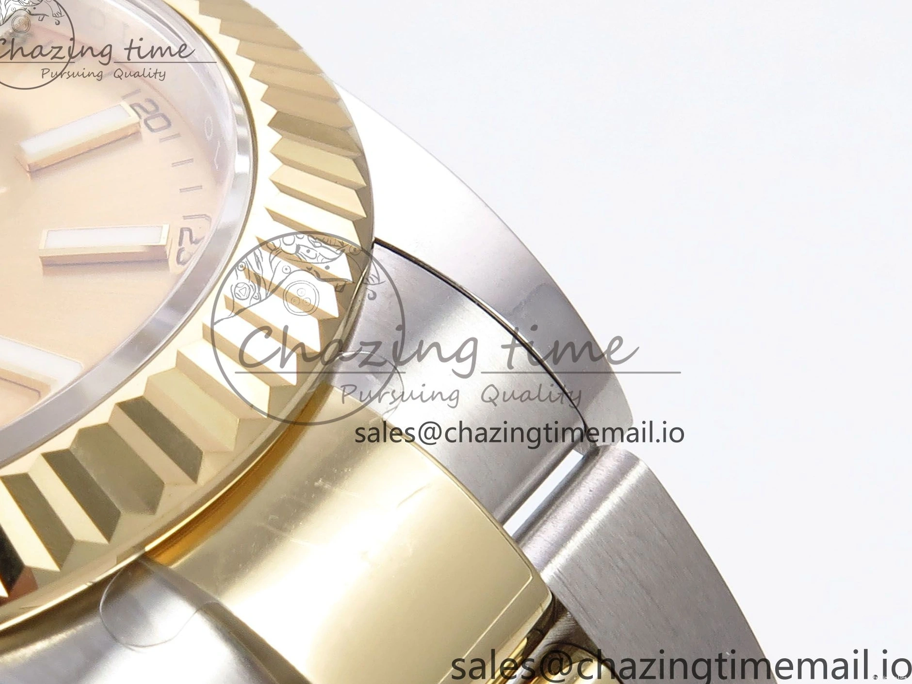 0506 DateJust 41 126333 EWEF Best Edition YG Stick Dial on SS YG Oyster Bracelet A Durable 971